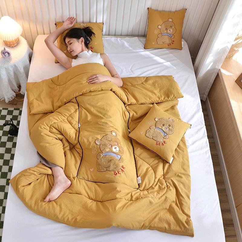 刺绣抱枕被子两用沙发空调被加厚车载大号靠枕头盖毯子二一睡觉,淘宝优惠券,粉丝福利购,淘宝优惠卷