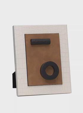 轻奢现代极简手工几何艺术相框装饰摆件创意书柜书房装饰品摆设