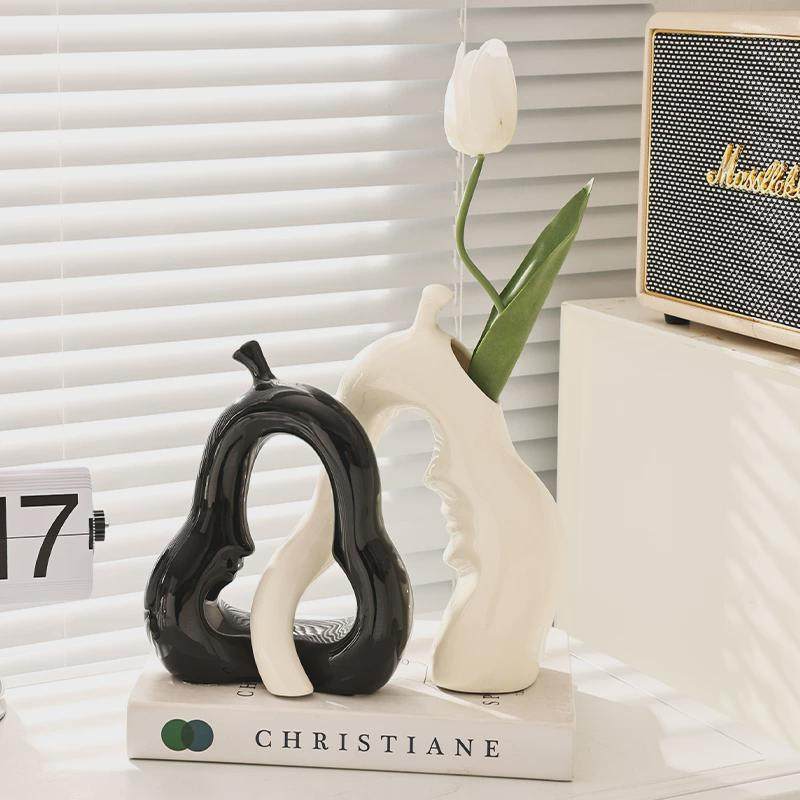 高级感奶油软装电视柜办公餐桌陶瓷花瓶布置拍照摄影道具装饰摆件,淘宝优惠券,粉丝福利购,淘宝优惠卷