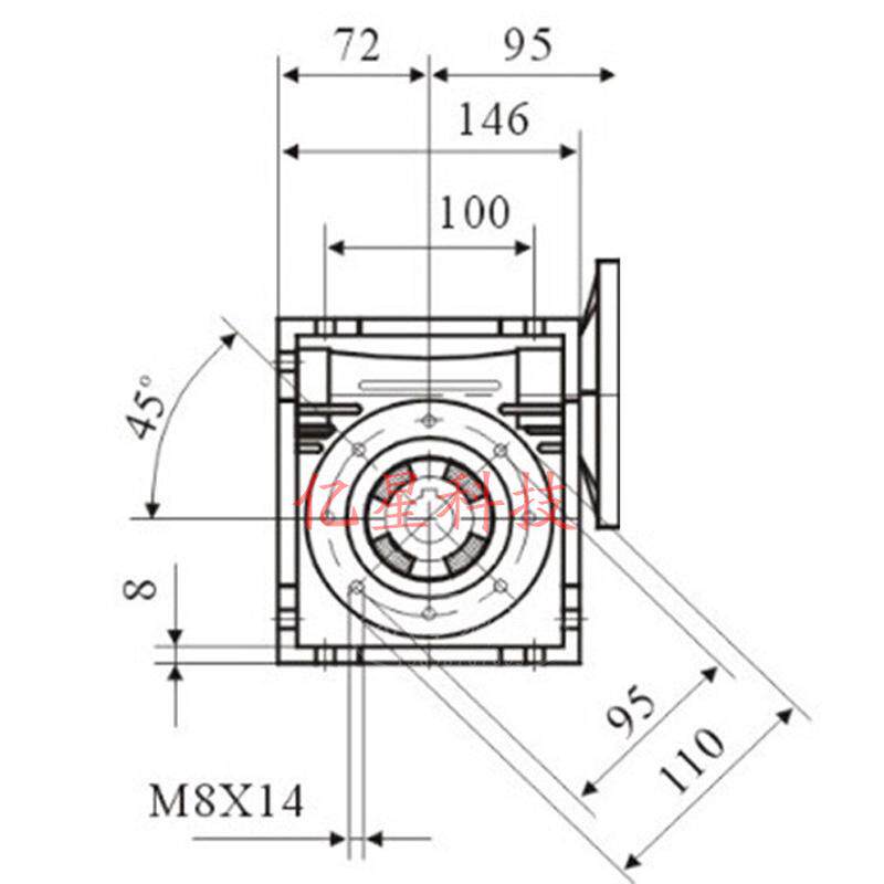 130涡轮蜗杆减速步进电机130扭矩大步进电机500n.m减速比可选 - 图0