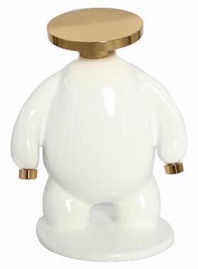 现代简约多色抽象人雕塑摆件样板房售楼处金属树脂饰品软装摆设