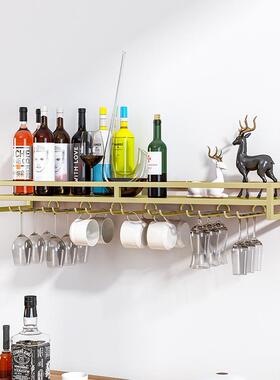 PK7J墙上酒架置物架壁挂餐厅厨房客厅吧台装饰酒柜悬挂红酒杯架展