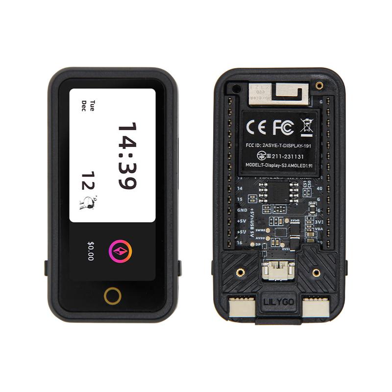 LILYGO® T-Display-S3 AMOLED ESP32-S3 1.91英寸 AMOLED 开发板 - 图0