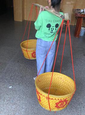 特色竹制品手工竹编 收纳篮竹篓竹篮子淘米箩筐竹筐储物筐婚庆篮