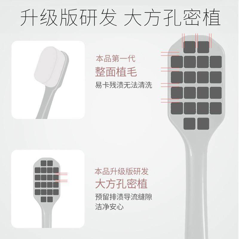 三笑超软宽头竹炭万毛孕妇牙刷月子软毛牙龈敏感成人庭3支装,淘宝优惠券,粉丝福利购,淘宝优惠卷