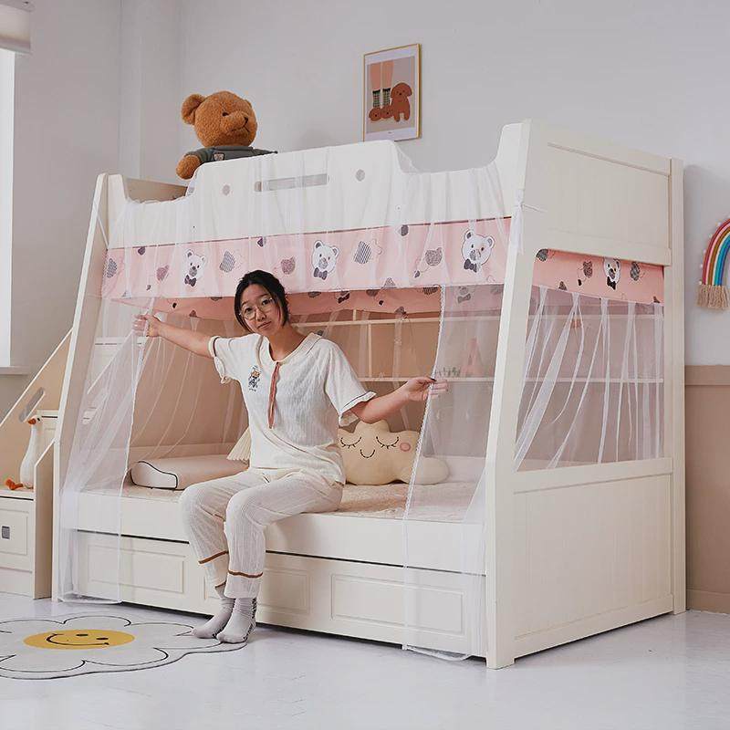 子母床蚊帐1.2m上下铺1.5梯形家用高低床1.35儿童双层床0.9米学生,淘宝优惠券,粉丝福利购,淘宝优惠卷
