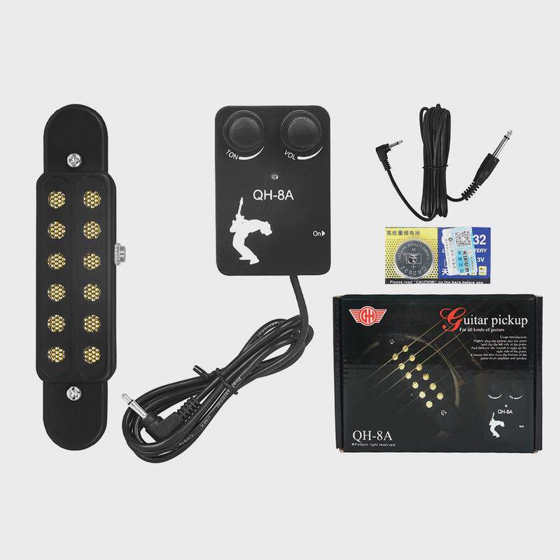 民谣吉他音孔拾音器古典木吉他免开孔磁性拾音器带连接线扩音器,淘宝优惠券,粉丝福利购,淘宝优惠卷