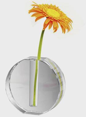 热销欧式水晶玻璃小花瓶迷你插花小花瓶办公桌餐桌装饰小清新花瓶