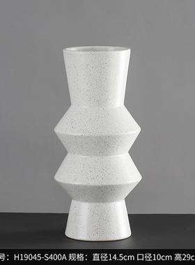 家居简约白色玄关陶瓷花瓶瓷器工艺品摆件bestwest客厅软装饰品