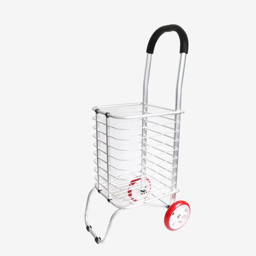 家用购物手推车买菜车手拉车可折叠便携爬楼小拉车老人铝合金 - 图0