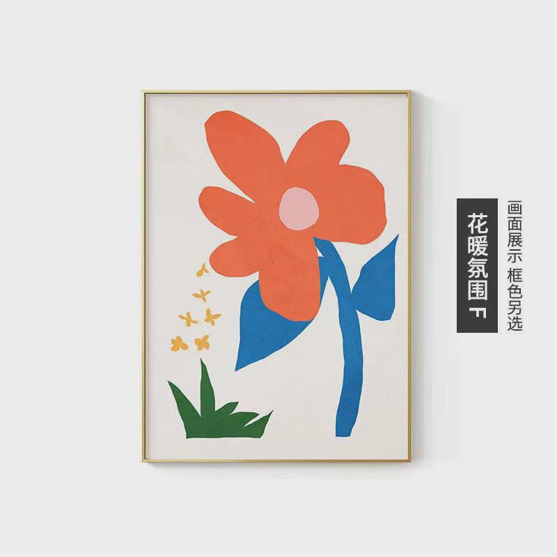 北欧治愈系餐厅挂画ns小清新风花朵艺术桌面摆画民宿卧室装饰画 - 图3