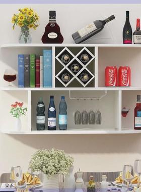 gy酒柜挂壁壁挂酒柜墙上置物架菱形酒格餐厅挂墙式靠墙红酒架悬挂