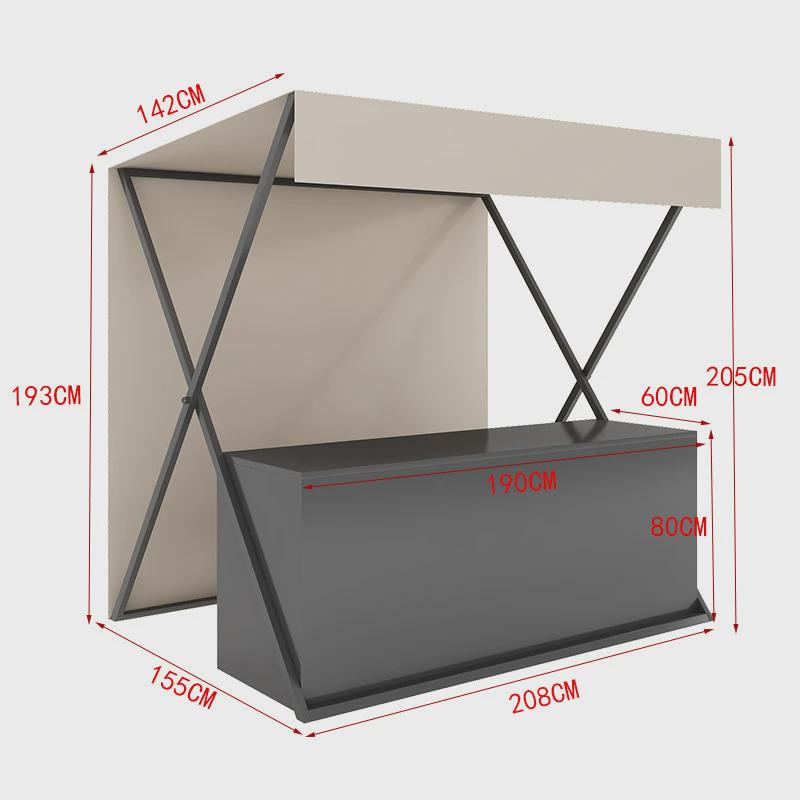 集市摊位地摊货架夜市架商业街网红铁艺展示架贩卖桌户外促销架子 - 图1