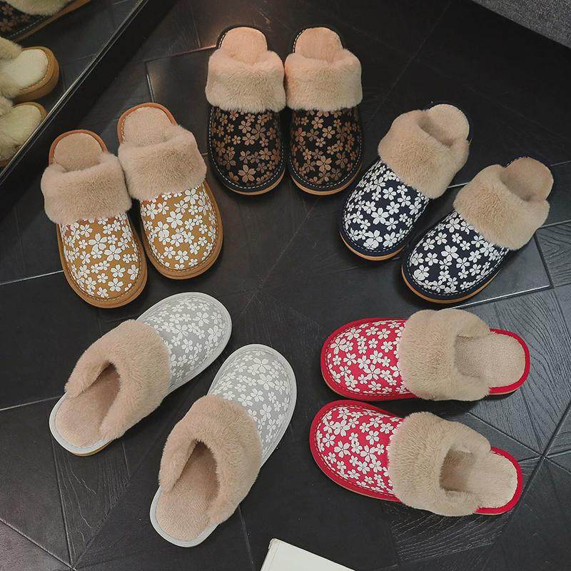 秋冬季保暖家居棉拖鞋防滑月子鞋居家拖鞋女士家用室内包头皮拖鞋,淘宝优惠券,粉丝福利购,淘宝优惠卷
