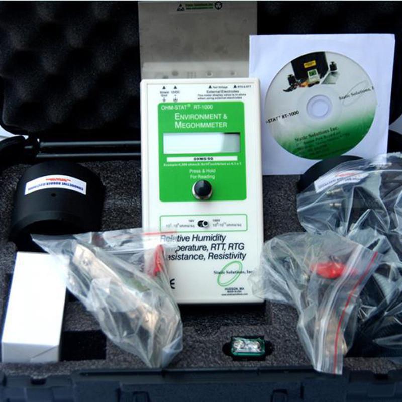rt-1000表面电阻测试仪ohm-stat重锤防静电兆欧表数显数字测试仪 - 图1