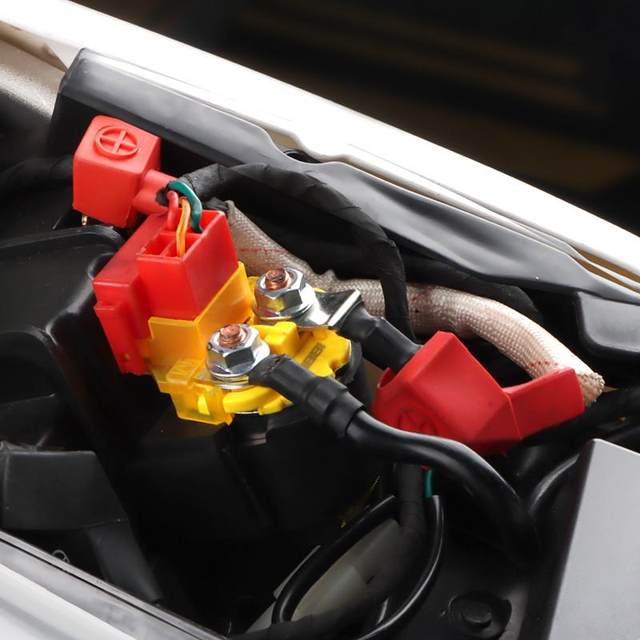 Nibi Motorcycle Relay Off-road Starter Relay Starter Motorcycle Accessories with Fuse