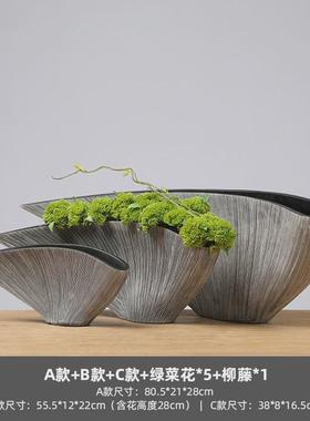 艺术高级花瓶摆件轻奢高档现代客厅插花电视柜玄关餐桌家居装饰品