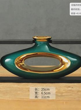 礼直销新中式花瓶木框梅花陶瓷工艺品客厅家居装饰品公司商务工厂