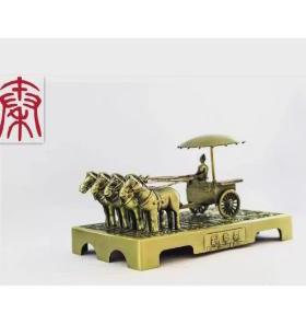 摆件铜车马兵马俑西安特色旅游纪念品中国风特色出国礼品送老外