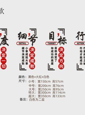 8n励志标语企业班组建设文化墙面装饰办公室楼梯团队员工激公司墙