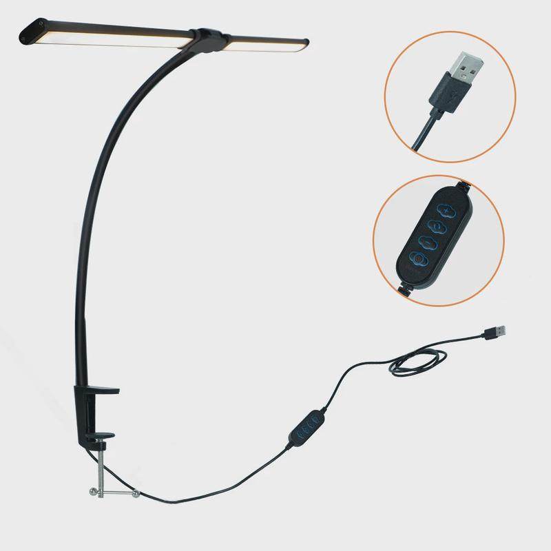 学习护眼台灯双头夹子灯led桌面学生宿舍台灯护眼学习灯电脑照明,淘宝优惠券,粉丝福利购,淘宝优惠卷