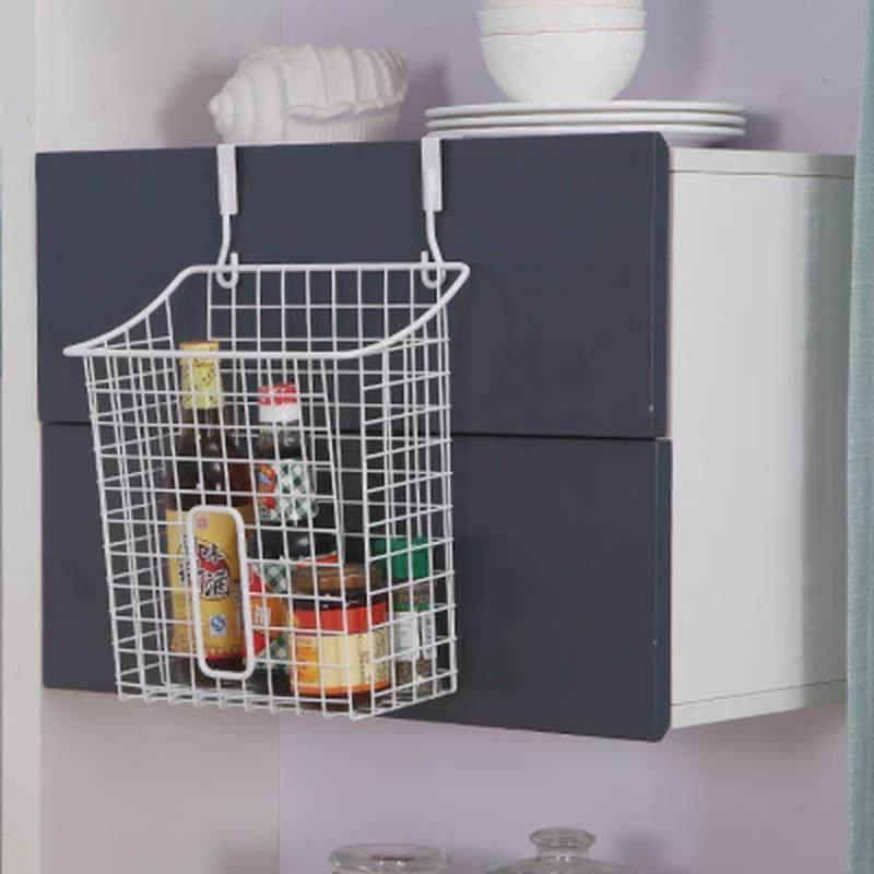 厨房收纳篮橱柜柜门挂篮挂篮置物架杂物收纳储物篮门后挂架免钉,淘宝优惠券,粉丝福利购,淘宝优惠卷