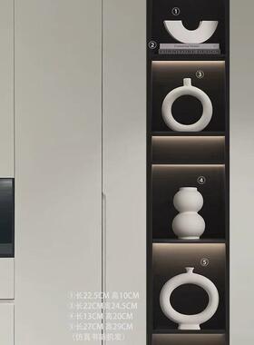 高级轻奢高档陶瓷酒柜客厅电视柜简约家居入户玄关装饰品摆件套装