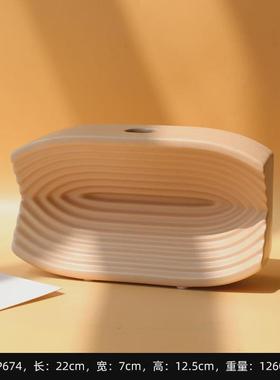 北欧ins风几何创意陶瓷花瓶摆件北欧简约客厅餐桌装饰干花插花瓶