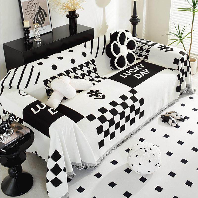 北欧风沙发盖布现代简约一片式盖雪尼尔沙发垫巾四季通用沙发套罩,淘宝优惠券,粉丝福利购,淘宝优惠卷