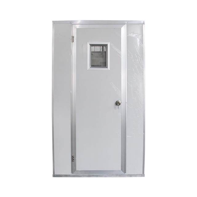 Manufacturer supplies single-person single-blown steel plate air shower room automatic door intelligent voice stainless steel air shower room
