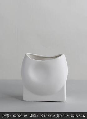 博西家居简约北欧莫兰迪陶瓷花瓶摆件ins风花插玄关装饰品花器