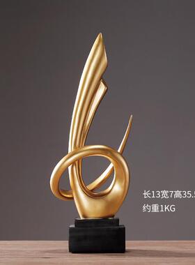 of9d客厅海豚工艺品酒柜摆件办公室桌面轻奢装饰品朋友电视柜金色