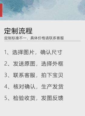 装饰画来图制作有框海报照片挂画动漫个人写真相片图片打印墙壁画