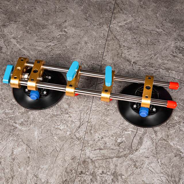 Tabletop rock slab glass background wall installation suction cup joint laying ceramic tile tool air pump splicing leveling tensioner