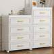 Multi-layer chest of cabinet storage cabinet bedroom bedside table storage cabinet drawer type household living room thickened plastic cabinet