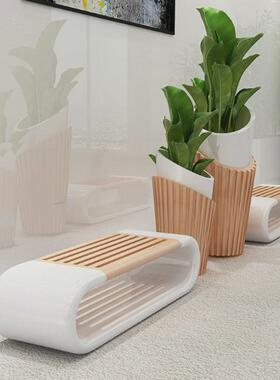 创意玻璃钢休闲坐凳户外商场大型美陈景观座椅公共休息区树池坐凳