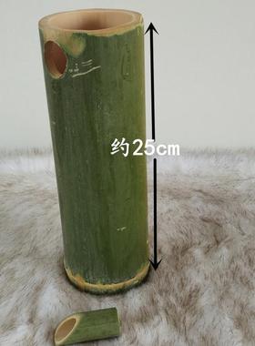 竹筒流水组件鱼缸客厅假山楠竹滴水器桌面竹制品循环摆件庭院景观