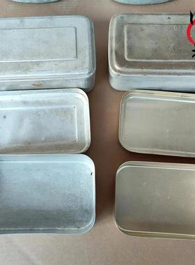 民俗老物件老式食堂铝饭盒80年代民俗影视装饰摆件抗战猪腰型餐盒