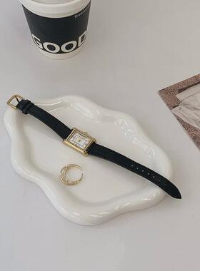 饰品首饰展示盘陶瓷盘摆件 云朵装饰香薰蜡烛托盘收纳盘 拍照道具