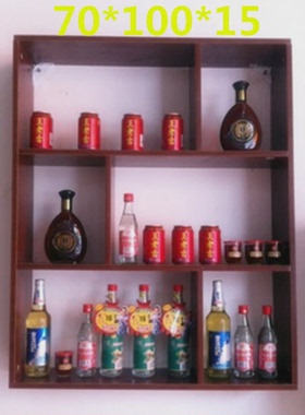 7WLO餐厅酒柜酒店酒架壁挂柜书架置物架壁挂隔板装饰饭店多层