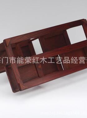 热销砂茶壶架小博古架多宝阁檀红置物架实木质展示架摆件架