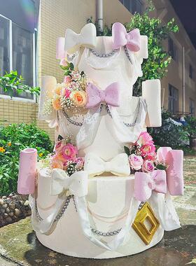 玻璃钢雕塑甜品店超大号立体卡通冰淇淋雪糕摆件定制门头美陈装饰