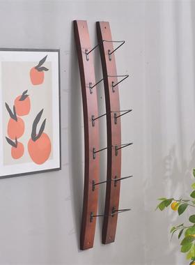 木质红酒架酒架壁挂壁挂式葡萄酒架挂墙创意红酒葡萄酒储存展示架