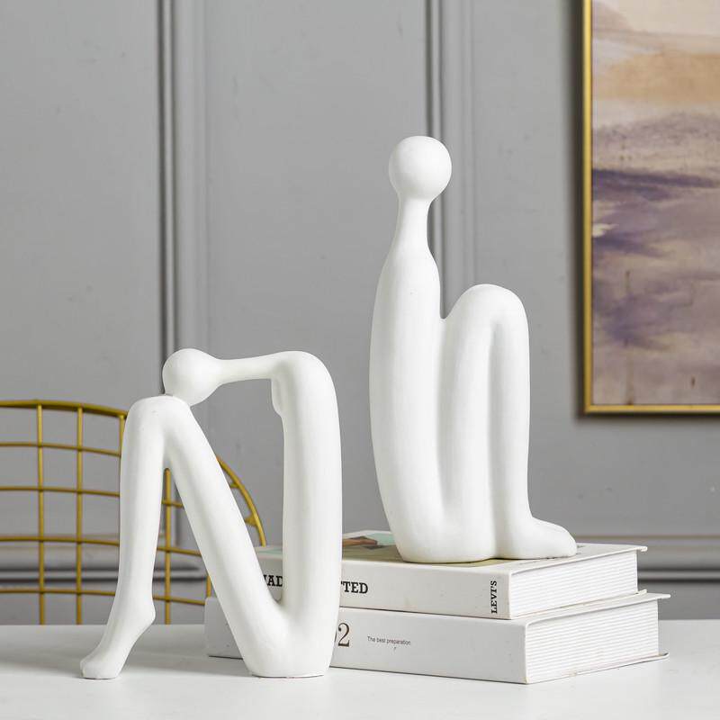 轻奢创意书档人物办公室摆件客厅书房书架书柜摆设电视酒柜装饰品,淘宝优惠券,粉丝福利购,淘宝优惠卷