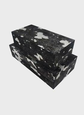 现代简约天然马毛首饰盒收纳盒创意摆件桌面家居衣帽间装饰样板间