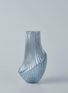 北欧插花电镀银色花瓶家居花器玻璃装饰品摆件艺术售楼处饰品