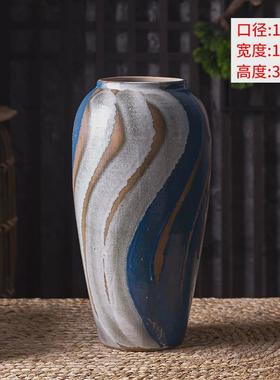 手工古朴粗陶陶罐花瓶花盆多肉复古做旧仿古小号土陶盆坛子插干花