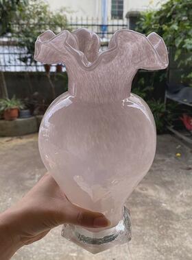 芬顿纯手工琉璃花器花瓶水养插花器家居摆件玻璃花器
