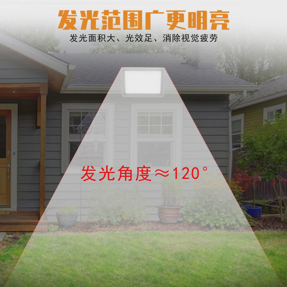 220v红外人体感应灯户外防水夜间监控感应庭院灯家用照明室外路灯 - 图0