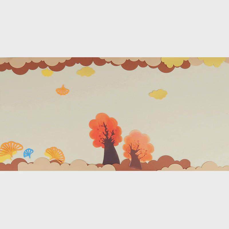 小学黑板报装饰毛毡文化大主题墙贴秋天大尺寸家园联系墙贴,淘宝优惠券,粉丝福利购,淘宝优惠卷